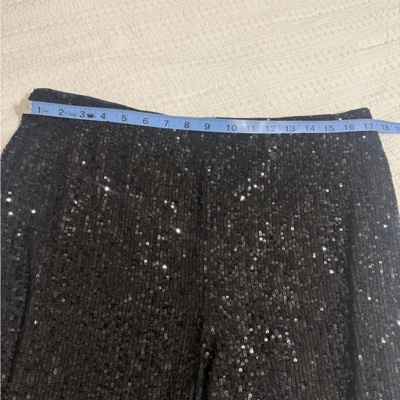 CeCe Black Sequin Trousers - Picture 3 of 10